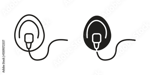 Oxygen mask icon for web designs. editable pictogram.