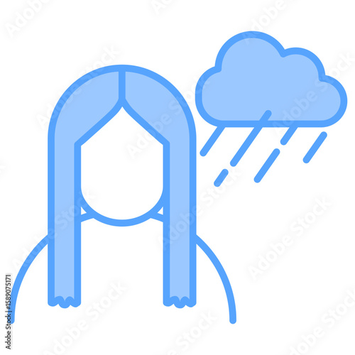 Pms Symtoms Blue Icon