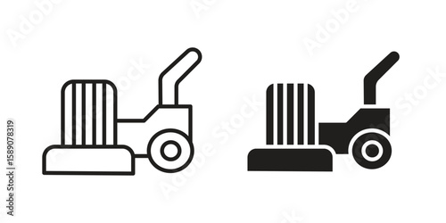 Floor sanding machine icon for web designs. editable pictogram.