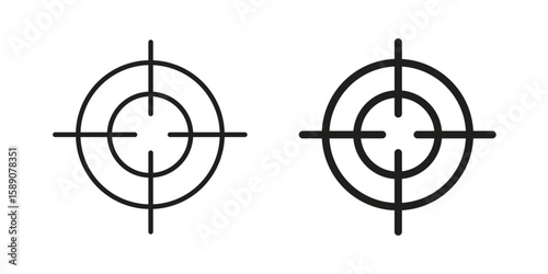 Focus icon for web designs. editable pictogram.