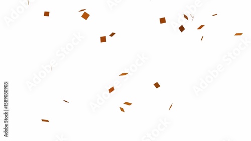 Gold confetti falling background animation, 
Animated Confetti celebratory explosion with elements on a background, Golden confetti particles animation,confetti celebration, birthday party.