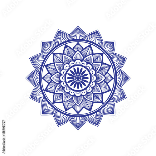 Victorian round lace doily with a floral mandala snowflake pattern, perfect for vintage Christmas decor