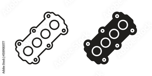 Car gasket icon for web designs. editable pictogram.