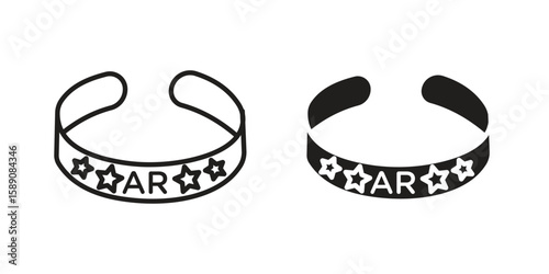 Bracelet icon for web designs. editable pictogram.