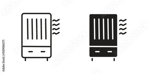 Air purifier icon for web designs. editable pictogram.