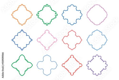  Badges and Emblems Design double Line- SET 12