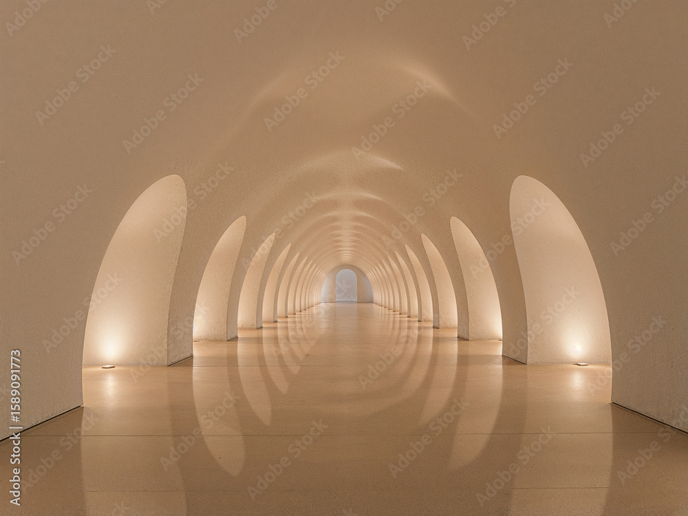 Obraz premium Luminous Archway Perspective
