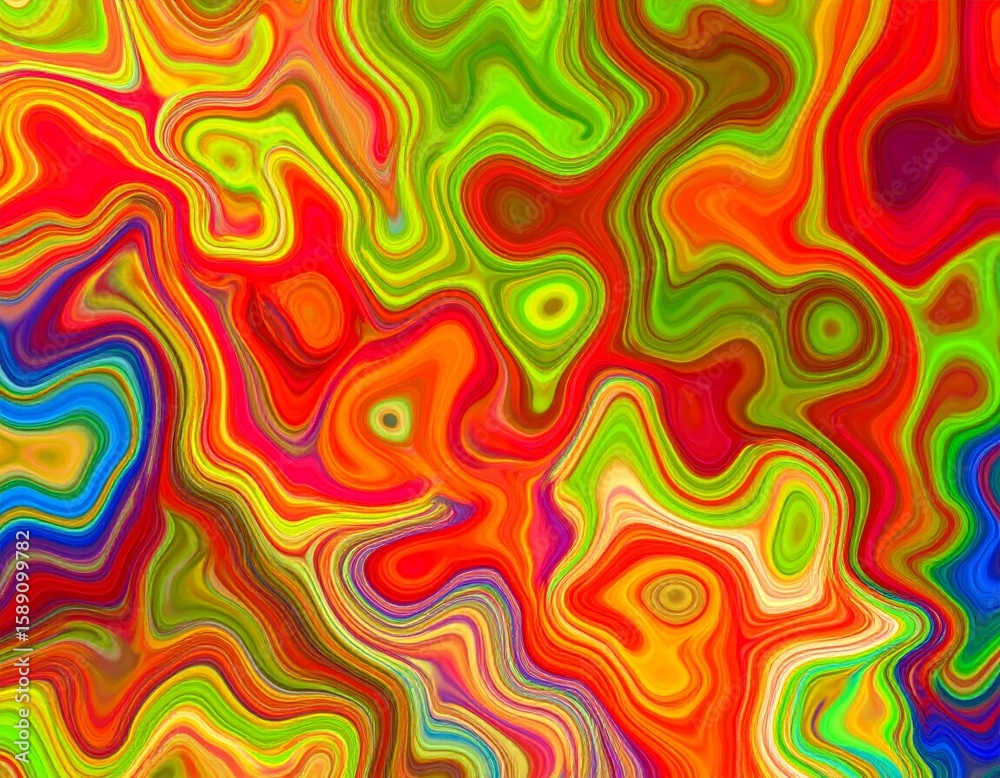 Obraz premium crunchy abstract background, psychedelic illustration