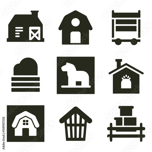 Farm and Agriculture Icons 