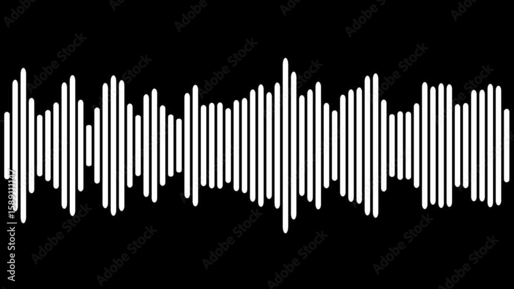 Abstract music waves oscillation. Futuristic sound wave visualization. wave form Audio. Isolated on transparent background.