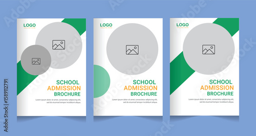 School admission social media post and brochure design. back to school banner design set. Back to school admission promotion banner. school admission template for social media ad.
