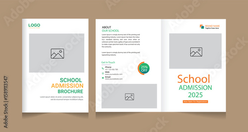 School admission social media post and brochure design. back to school banner design set. Back to school admission promotion banner. school admission template for social media ad.
