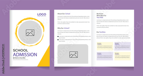 Study ‍admission abroad brochure design banner design. higher education social media post banner design set. school admission promotion banner. school admission template for social media ad.