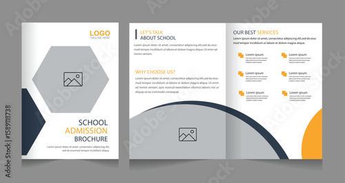 Study ‍admission abroad brochure design banner design. higher education social media post banner design set. school admission promotion banner. school admission template for social media ad.