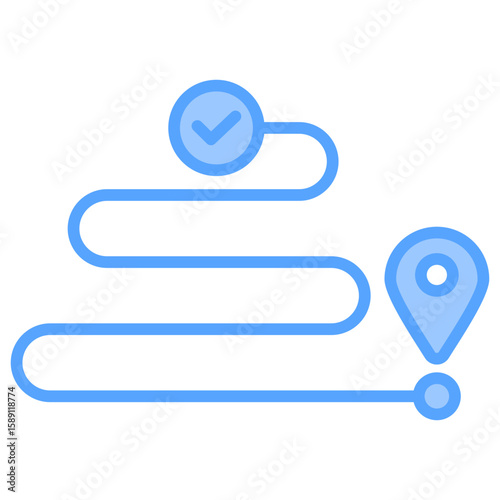 Milestone Blue Icon