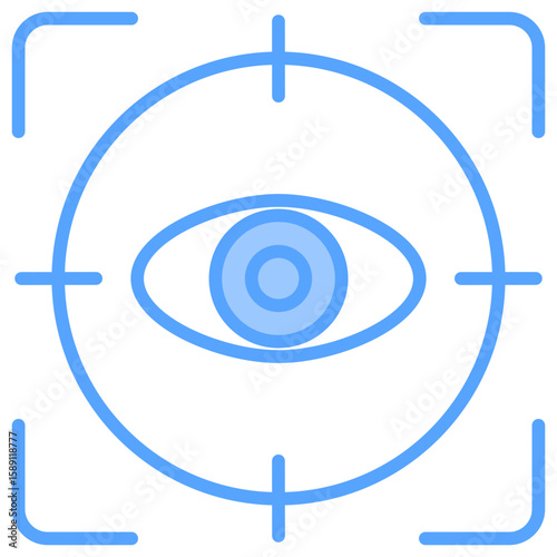 Vision Focus Blue Icon