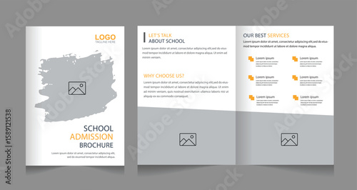 Kids School Admission Brochure or Social Media Post template, school admission banners, Back to School admission, flyer, banner social media post template