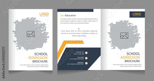 Study ‍admission abroad brochure design banner design. higher education social media post banner design set. school admission promotion banner. school admission template for social media ad.