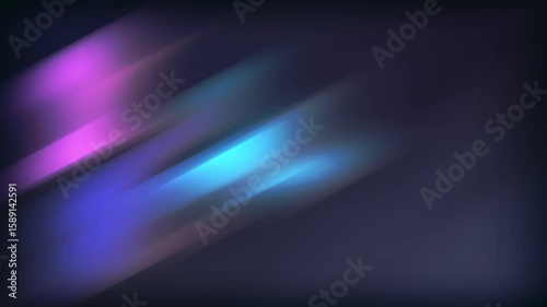 A mesmerizing display of flowing purple and blue light streaks on a dark background, creating a vivid and futuristic visual effect. Looped 4K video.