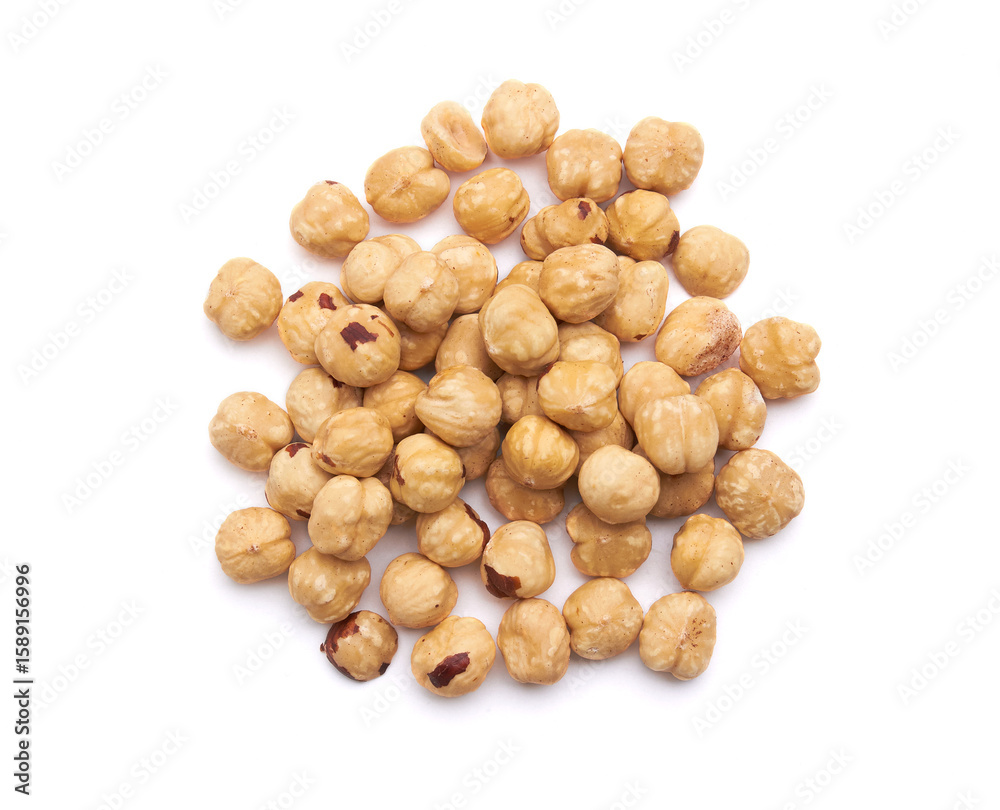 Hazelnut on a white background Hazelnut on a white background