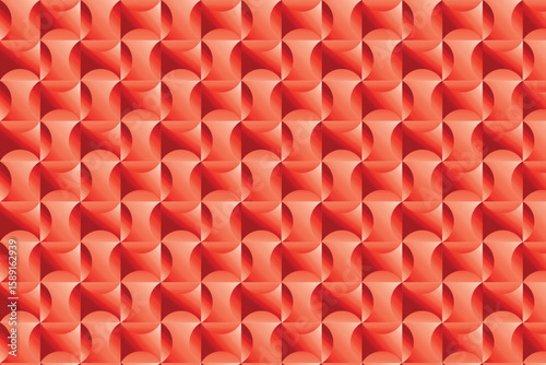 red gradient repeat pattern background geometric vector shapes repeat pattern background abstract simple shapes circle, square, semi circle. Colorful seamless random pattern design background