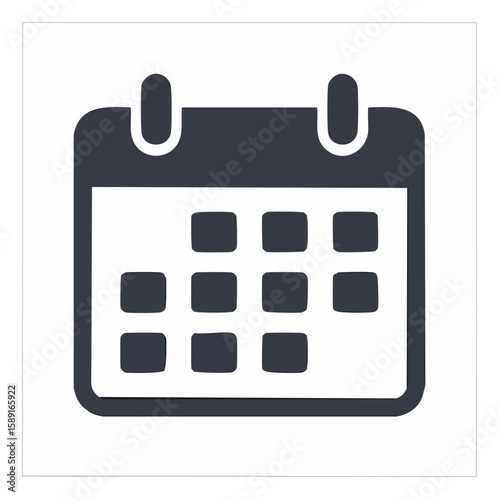 Calendar icon illustration symbol schedule date planning event reminder icon