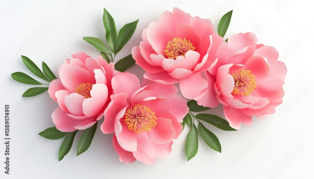 Elegant Pink Peony Blooms: Abstract Nature Macro Photography From Top Perspective. Ideal For Women'S Day, Valentine'S Day, Weddings, And Anniversaries. Elegant Pink Peony Blooms: Abstract Nature Macro Photography From Top Perspective. Ideal For Women'S Day, Valentine'S Day, Weddings, And Anniversaries.