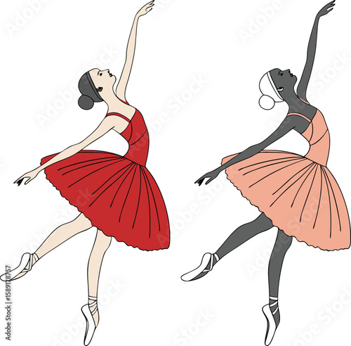 woman dancing Art & Illustration