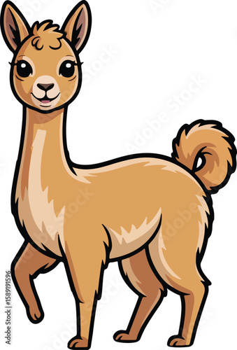  Vicuna with a gentle and curious personality