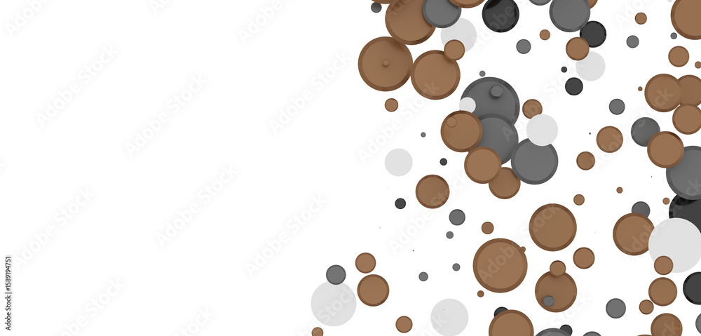 Obraz premium confetti png. Gold confetti falls from the sky.