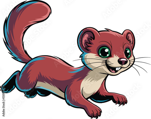 Weasels are mischievous and energetic animals