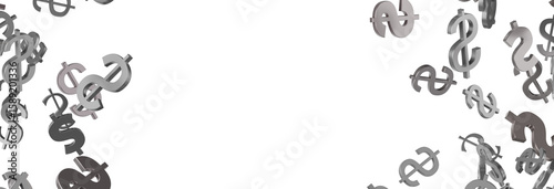 US Dollar sign symbols 3d c...