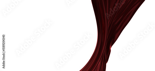 abstract red fabric in motion