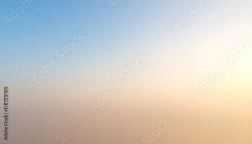 Hazy Minimalist Background Featuring Gradient Colors With Soft Blue And Tan Blur