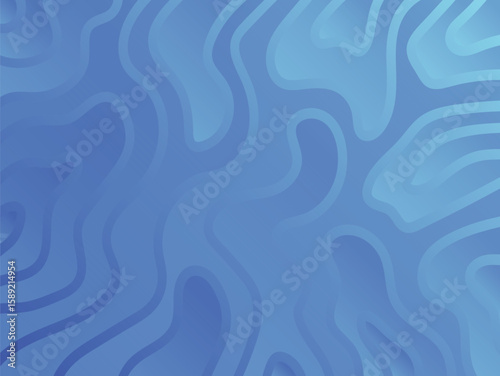 Abstract background with flowing, curved lines and a gradient of blue shades creating a smooth, organic, and calming visual texture.