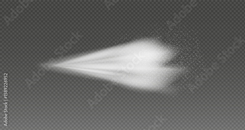 Water spray fog spray dust aerosol,air spray aerosol on transparent background.Smoke.Air spray.Fire extinguisher png