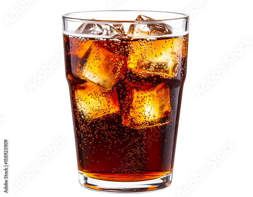 Wallpaper Mural Cold Cola Drink with Ice and Bubbles Cutout PNG Torontodigital.ca