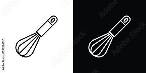 Whisk icon website stock illustration. stroke symbols