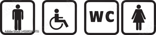 Male female accessible wc symbols male symbol female symbol