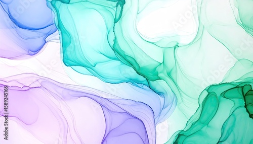 Wallpaper Mural Abstract fluid art with vibrant colors (1) Torontodigital.ca