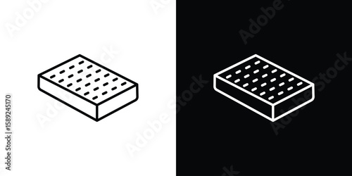 Mattress icon website stock illustration. stroke symbols