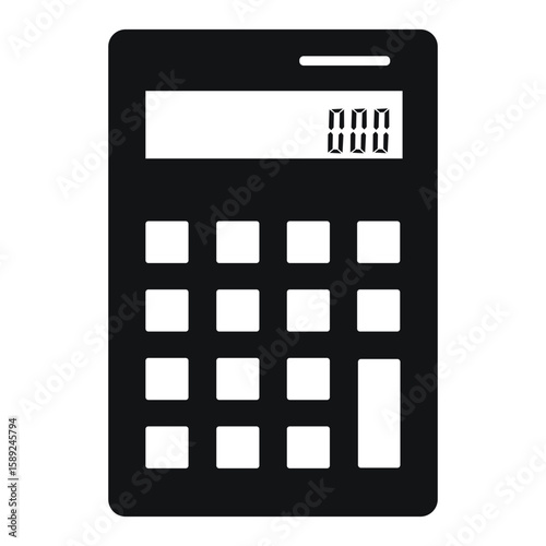 calculator isolated on white background