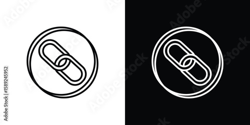 Link icon website stock illustration. stroke symbols