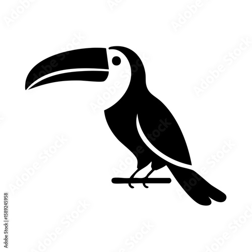 Toucan Black Glyph Icon