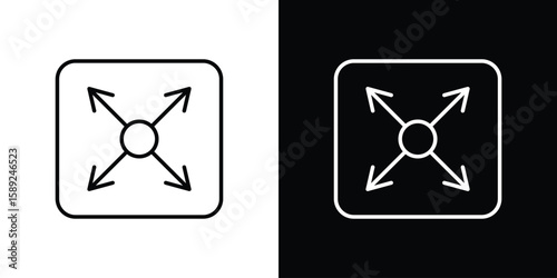 Large capacity icon website stock illustration. stroke symbols