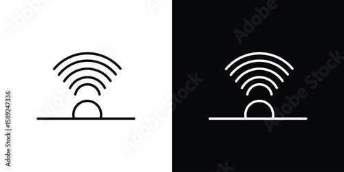 Infrared icon website stock illustration. stroke symbols
