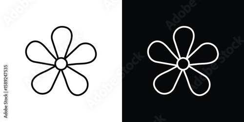 Hypericum icon website stock illustration. stroke symbols