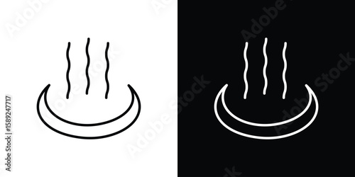 Hot icon website stock illustration. stroke symbols