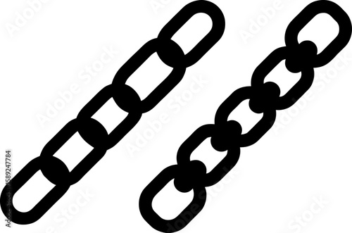 Chain link vector art, chain link art, chains vector art design, Vector of modern chains art, chains isolated