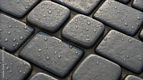 Close-up of a vintage computer keyboard, its old keys and buttons a timeless sign of digital communication technology